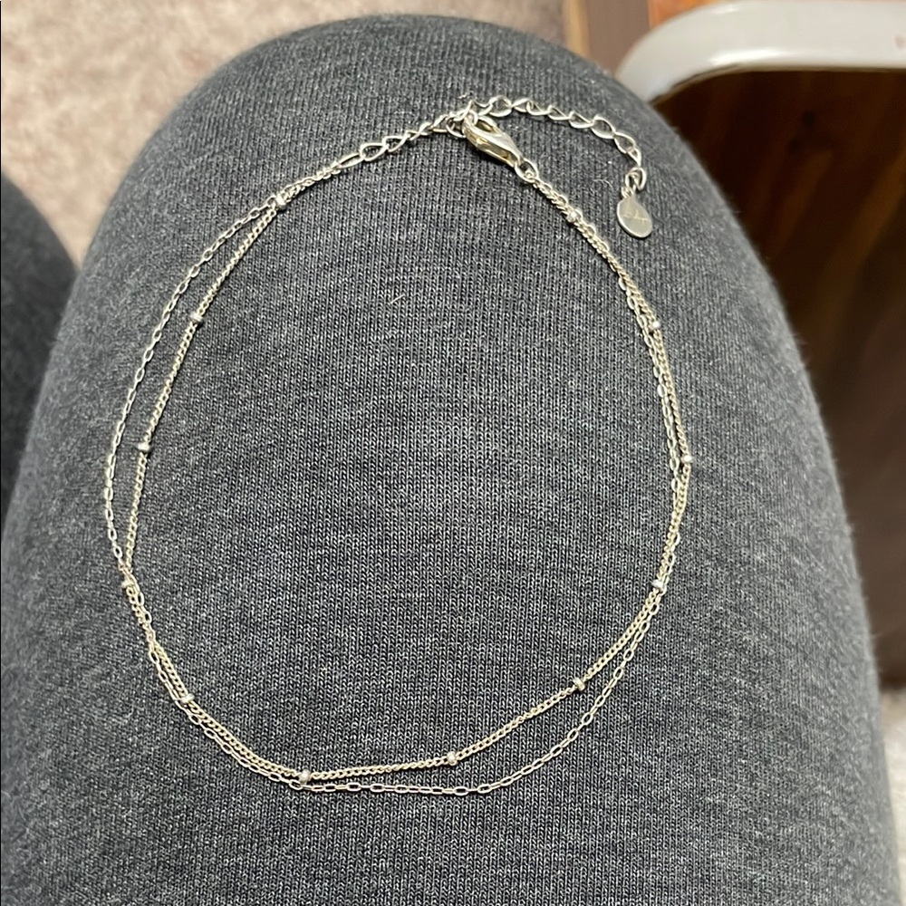 Sterling Silver double Chain bracelet